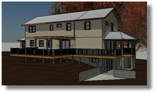 Stilwell, KS Residence
-proposed view looking northeast